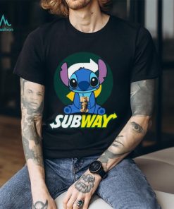Stitch Hug Subway Ladies T Shirt