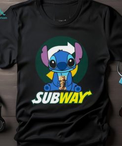 Stitch Hug Subway Ladies T Shirt