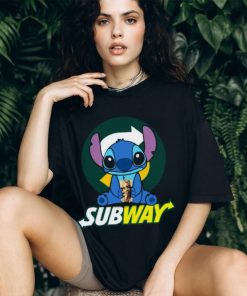 Stitch Hug Subway Ladies T Shirt
