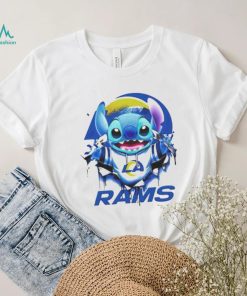 Stitch Inside Los Angeles Rams Logo 2024 T shirt