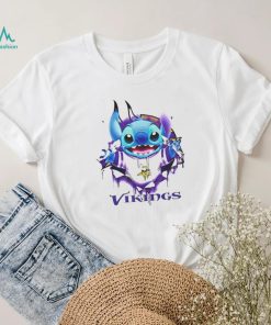 Stitch Inside Minnesota Vikings Logo 2024 T shirt