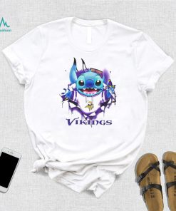 Stitch Inside Minnesota Vikings Logo 2024 T shirt