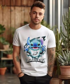 Stitch Inside Philadelphia Eagles Logo 2024 T shirt