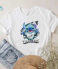 Stitch Inside Philadelphia Eagles Logo 2024 T shirt