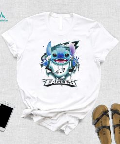 Stitch Inside Philadelphia Eagles Logo 2024 T shirt