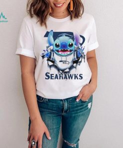 Stitch Inside Seattle Seahawks Logo 2024 shirt