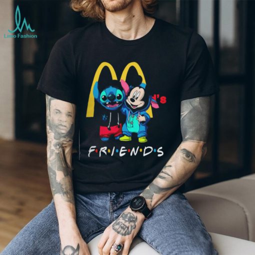 Stitch and Mickey Mouse Mcdonalds Friends Shirt