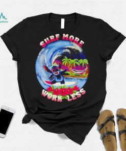 Stitch surf more work less shirt