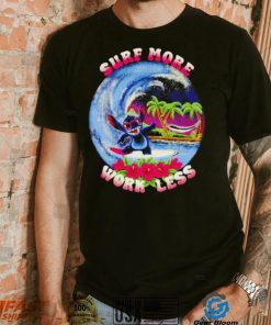 Stitch surf more work less shirt