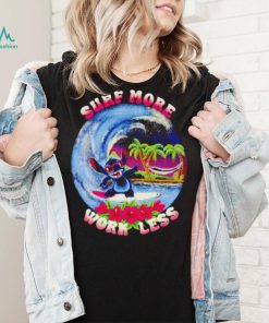 Stitch surf more work less shirt