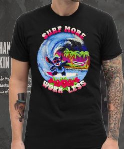 Stitch surf more work less shirt