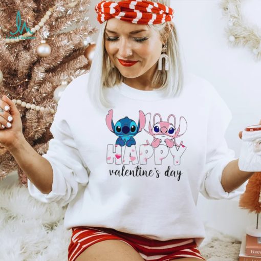 Stitcth and Angel happy Valentine’s day shirt