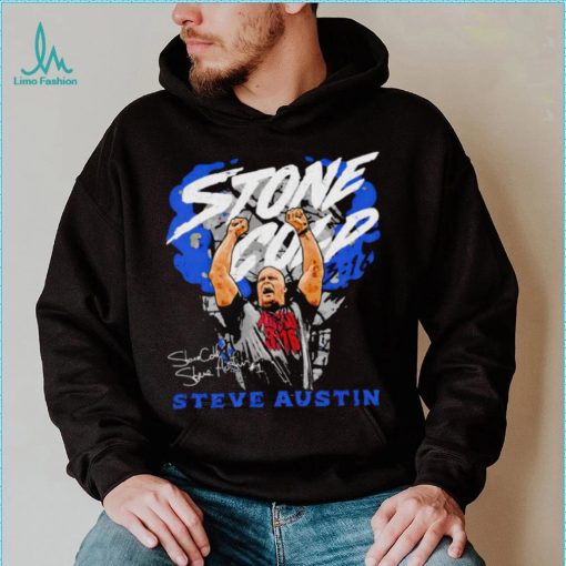 Stone Cold professional wrestler Steve Austin pose signature shirt