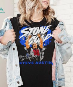 Stone Cold professional wrestler Steve Austin pose signature shirt