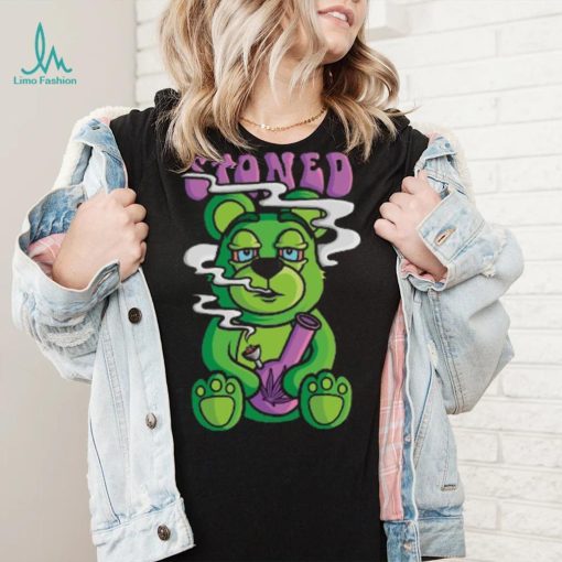 Stoned Weed Bear Crewneck Shirt