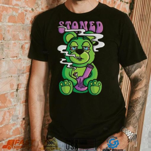 Stoned Weed Bear Crewneck Shirt