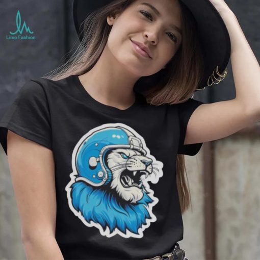 Strong Detroit Lion Wearing Helmet shirt