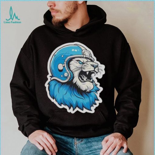 Strong Detroit Lion Wearing Helmet shirt