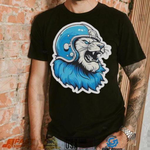 Strong Detroit Lion Wearing Helmet shirt