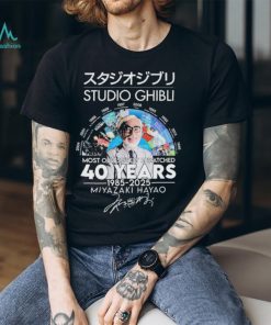 Studio ghibli 40 years 1985 2025 most obsessively rewatched shirt