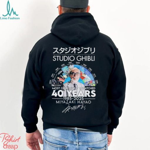 Studios Ghibli Most Obsessively Rewatched 40 Years 1985 2025 Signature Shirt