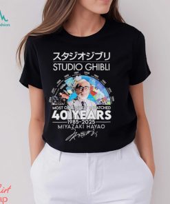 Studios Ghibli Most Obsessively Rewatched 40 Years 1985 2025 Signature Shirt