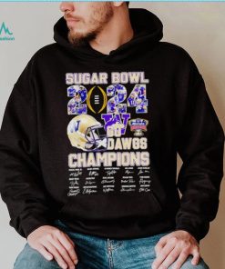 Sugar Bowl 2024 go Dawgs Champions Washington Huskies signatures shirt