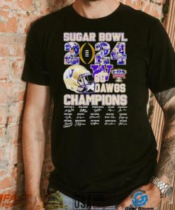 Sugar Bowl 2024 go Dawgs Champions Washington Huskies signatures shirt
