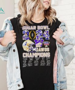 Sugar Bowl 2024 go Dawgs Champions Washington Huskies signatures shirt