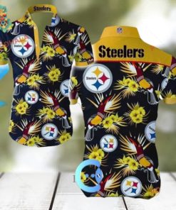 Summer Button Up Men’s NFL Pittsburgh Steelers Hawaiian Shirt