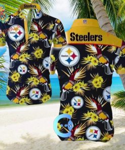 Summer Button Up Men’s NFL Pittsburgh Steelers Hawaiian Shirt