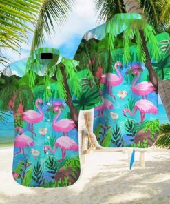 Summer Tropical Flaming Hawaiian Shirt Aloha Casual Shirt For Men And Women