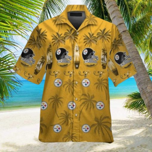 Sun Kissed Design Pittsburg Steelers Hawaiian Shirt