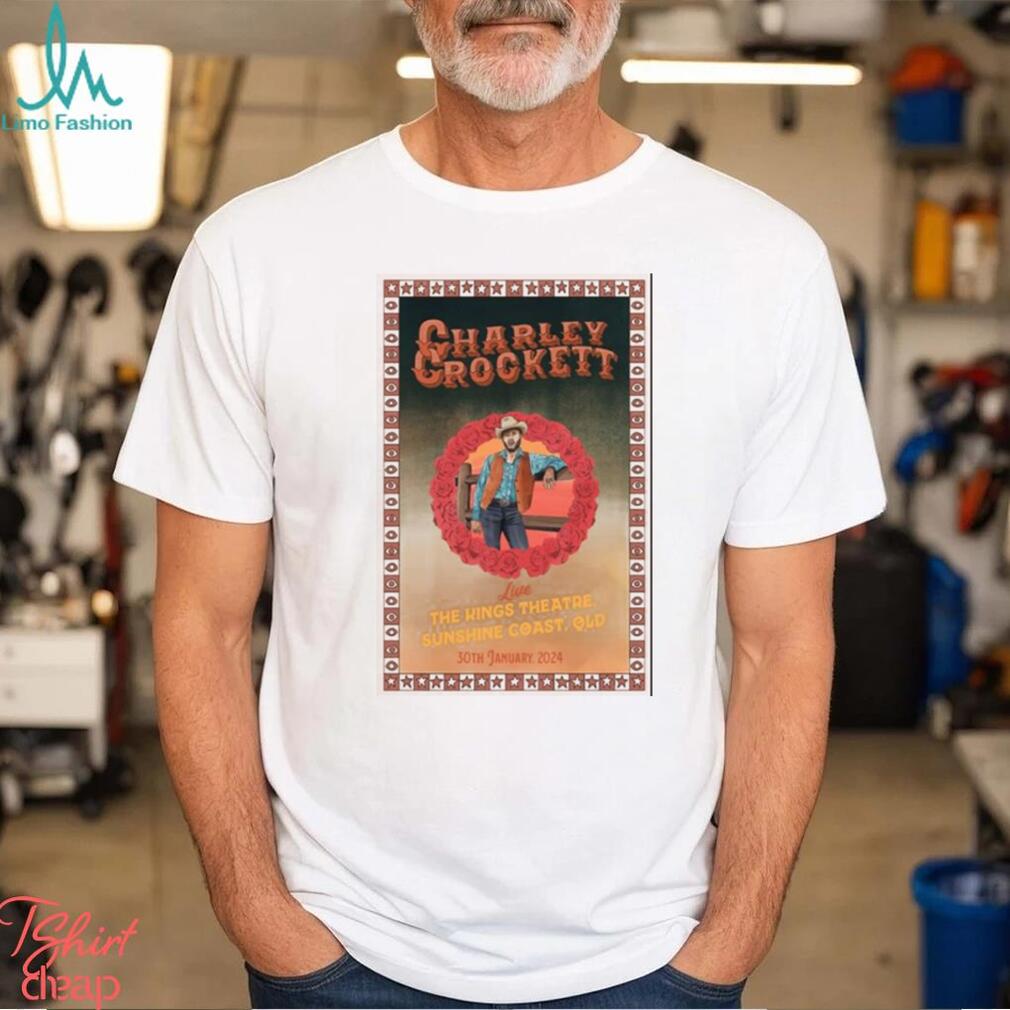 Sunshine Coast, QLD January 30, 2024 Charley Crockett Tour Poster Shirt Sunshine Coast, QLD January 30, 2024 Charley Crockett Tour Poster Shirt
