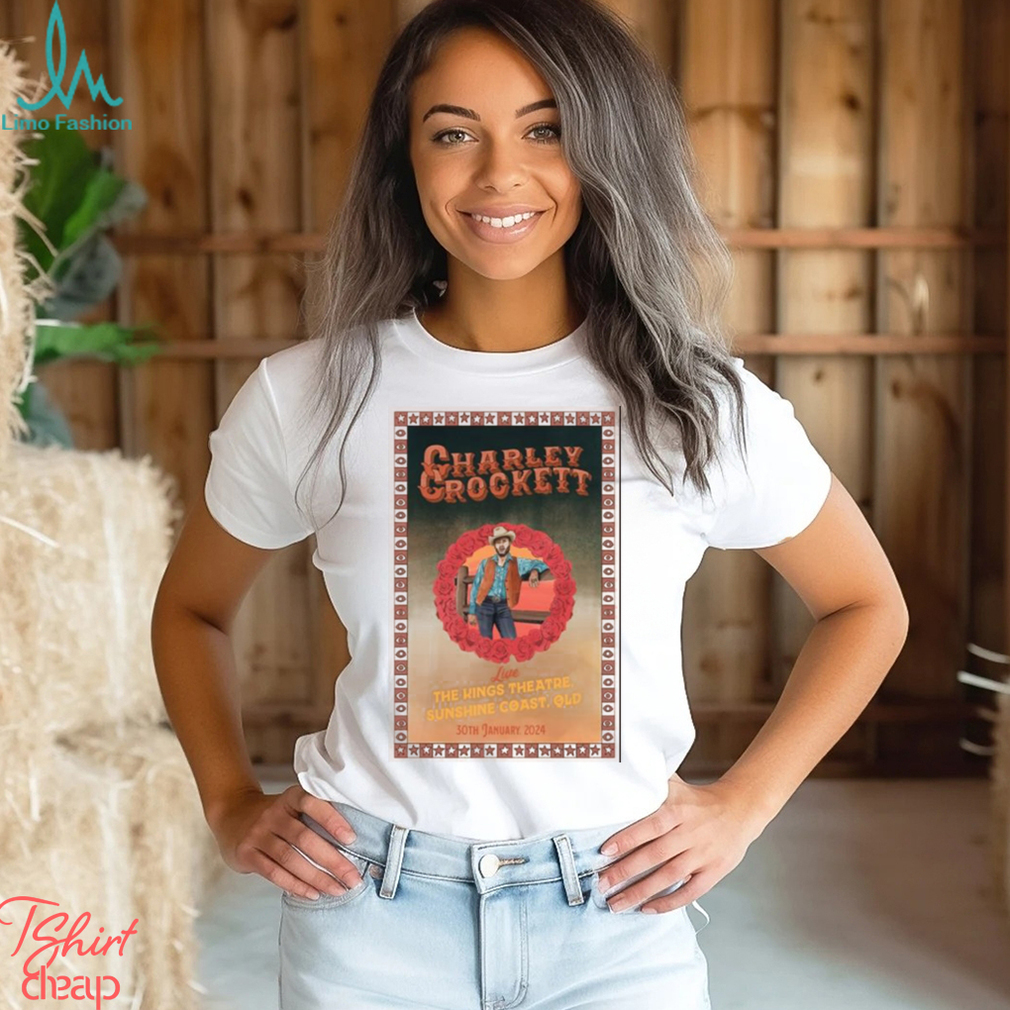Sunshine Coast, QLD January 30, 2024 Charley Crockett Tour Poster Shirt Sunshine Coast, QLD January 30, 2024 Charley Crockett Tour Poster Shirt