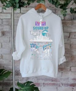Super Bowl 2024 Squad Up Skyline Signatures Philadelphia Eagles Team Shirt