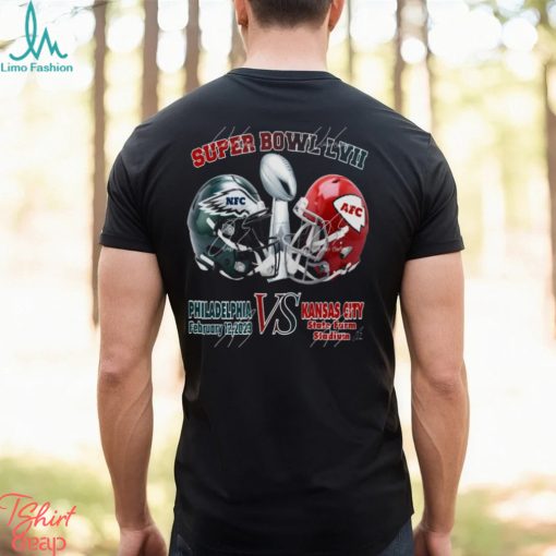 Super Bowl 57 Championship Game Shirts Philadelphia Eagles vs Kansas City Chiefs shirt