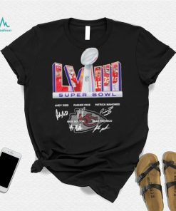 Super Bowl LVIII Kansas City Chiefs Team Name Player Signatures Shirt