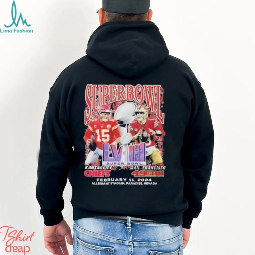 Super Bowl LVIII Kansas City Chiefs vs San Francisco 49Ers 2024 T Shirt