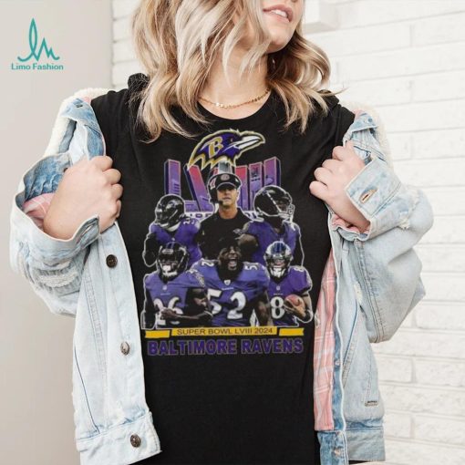 Super Bowl Lviii 2024 Baltimore Ravens T Shirt