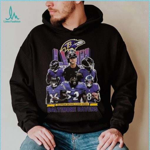 Super Bowl Lviii 2024 Baltimore Ravens T Shirt