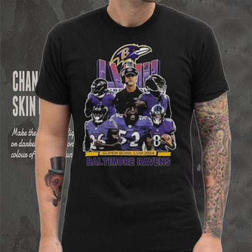 Super Bowl Lviii 2024 Baltimore Ravens T Shirt