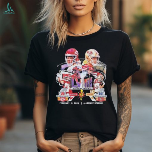 Super Bowl Lviii Kansas City Chiefs Vs San Francisco 49ers February 11 2024 Allegiant Stadium Shirt