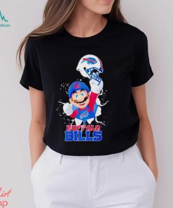 Super Mario Buffalo Bills football helmet shirt