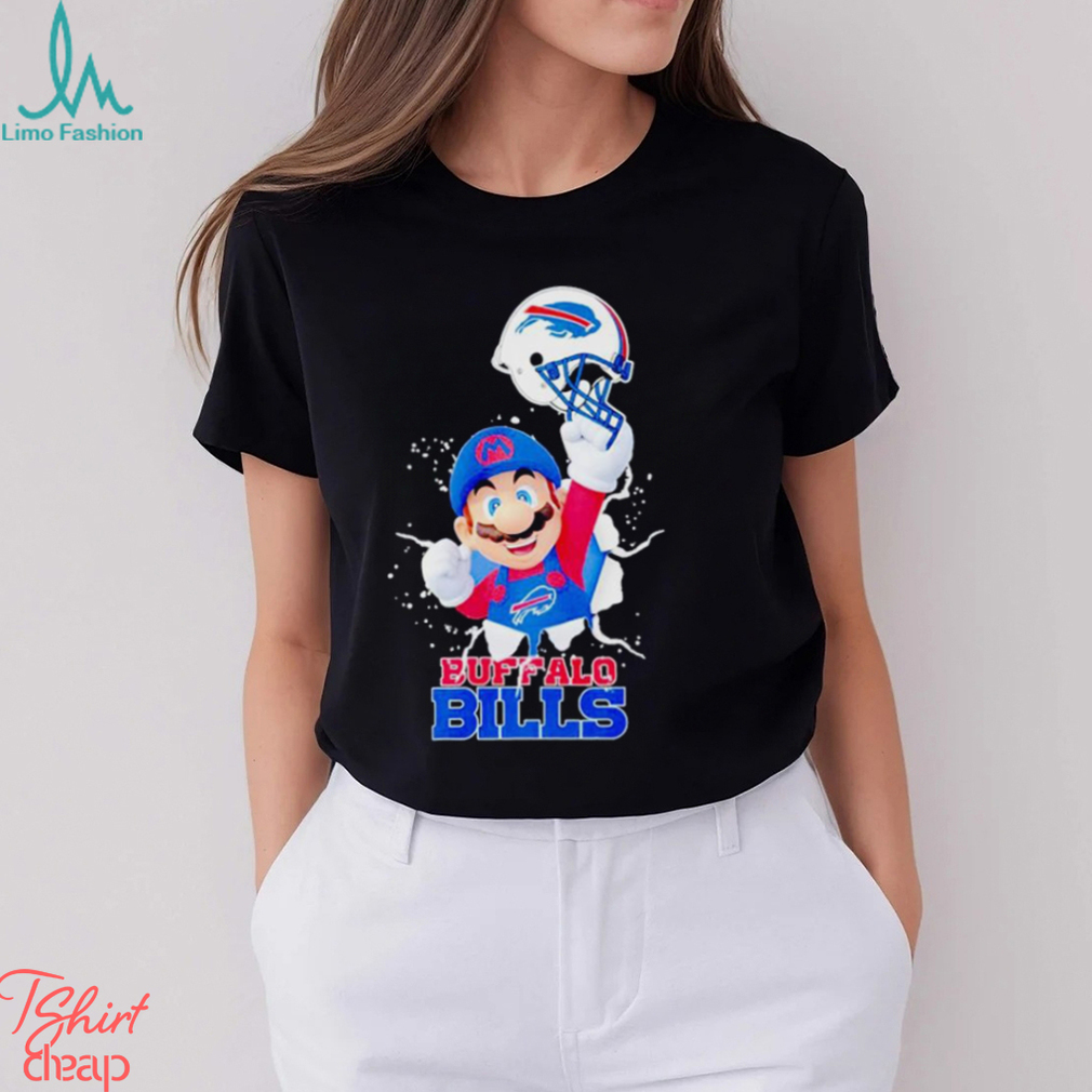 Super Mario Buffalo Bills football helmet shirt Super Mario Buffalo Bills football helmet shirt