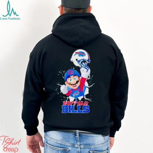 Super Mario Buffalo Bills football helmet shirt