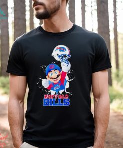 Super Mario Buffalo Bills football helmet shirt