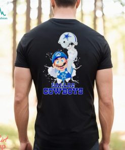 Super Mario Dallas Cowboys football helmet shirt