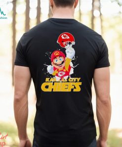 Super Mario Kansas City Chiefs football helmet shirt