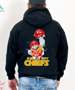 Super Mario Kansas City Chiefs football helmet shirt